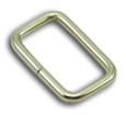 B-LP-01 1000 Silver Metal Rectangular Loop